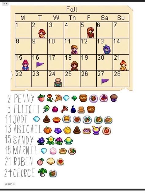 Stardew Valley Calendar | Plan Your Year Easily!