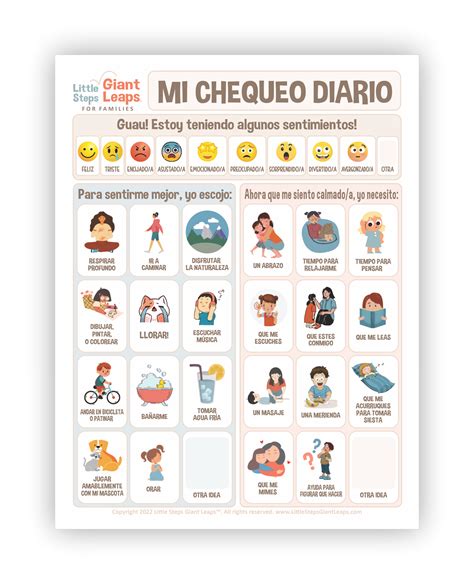 Coping Skill Worksheet In Spanish | Coping Skills Worksheets