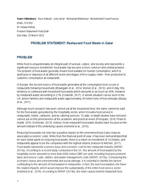 Image result for Problem Statement Examples for Final Paper