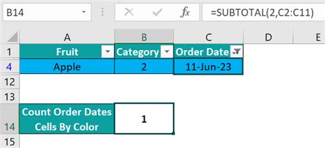 Image result for Excel Count Box Color