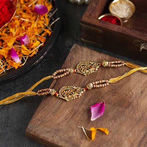 Buy Aesthetic Veera Rakhi (Set of 2) Online in India - Mypoojabox.in