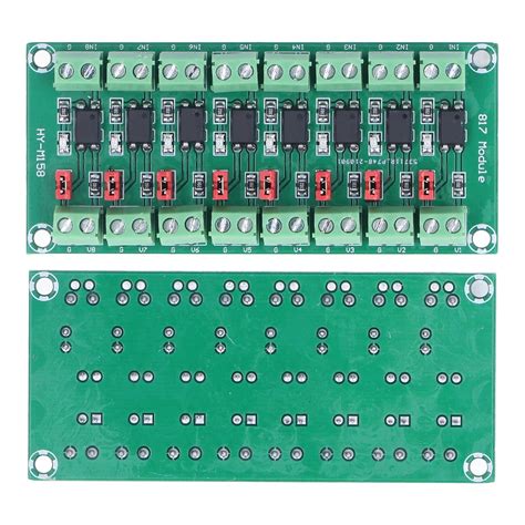 8-Channel Optocoupler Isolation Board, Photoelectric Module for ...