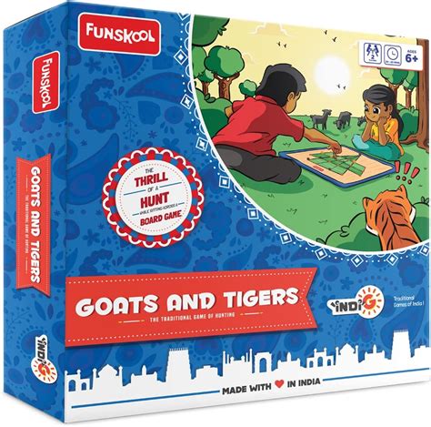 Buy Funskool Goats & Tigers,Traditional Indian Game,Aadu Puli Attam ...
