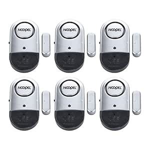 Noopel Door Alarms 6 Pack for Kids Safety, 120DB Pool Alarm Sensor for ...