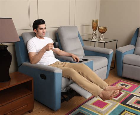 ARENA Single Manual Recliner BELLO Fabric Grey