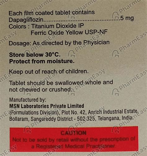 Gluxit 5 MG Tablet (10): Uses, Side Effects, Price & Dosage | PharmEasy