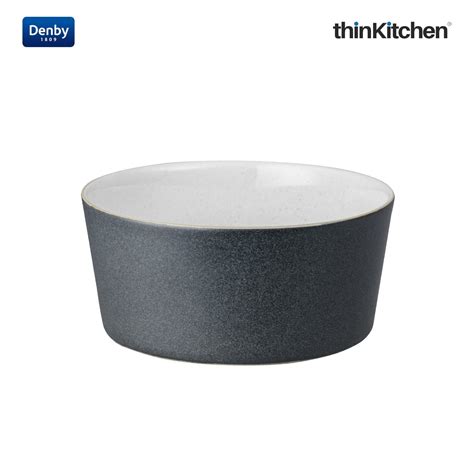 Buy Denby Impression Charcoal Blue Straight Rice Bowl Online at thinKitchen