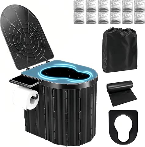 Amazon.com: Portable Camping Toilet for Adults, Outdoor Toilet for ...