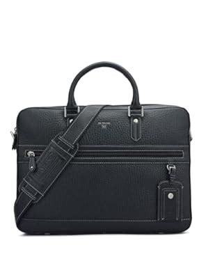 Da Milano Leather Laptop Bag for Men & for Women - Fits Upto 15" Laptop ...