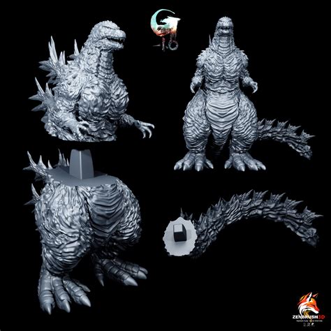 3D-Datei Godzilla - Minus One 3D PRINTING ・Design für den 3D-Druck zum ...