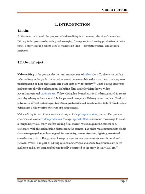 Image result for Video Report Example