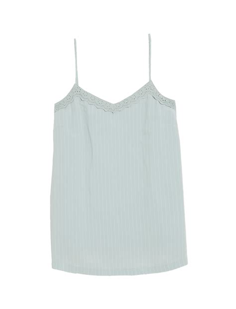 Buy Linen Blend Striped V-Neck Cami Top at Marks & Spencer