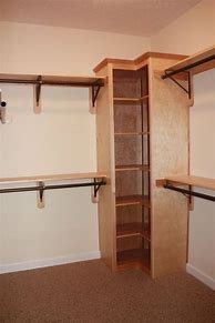 Image result for Closet with Hangers On Side
