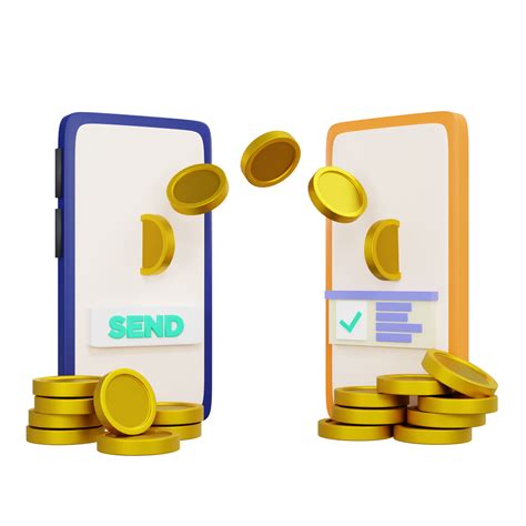 Sending Money - illustration of money