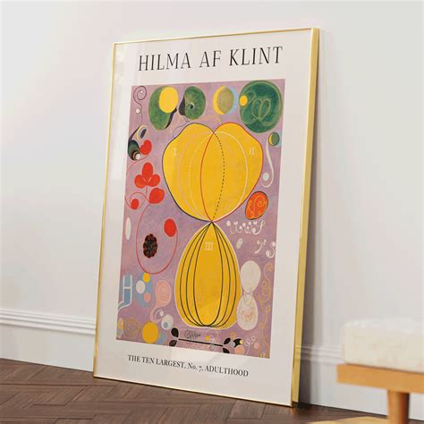 Hilma AF Klint - No. 7 Adulthood Exhibition Poster Art Print – Nook At You