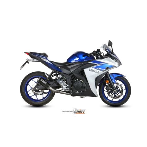 MIVV MK3 Carbon Full Exhaust System For Yamaha YZF-R3 2015-2020 Part ...