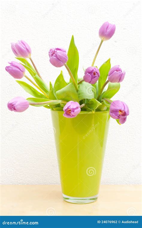 Tulips in Vase stock photo. Image of flower, valentines - 24076962