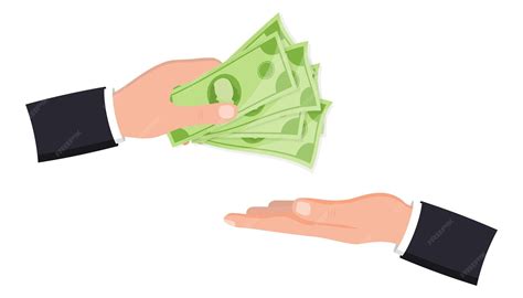 Hand Giving Money Clipart