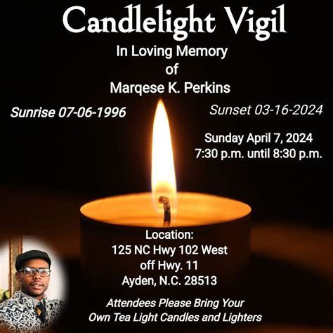 Candlelight Vigil for Marqese K. Perkins , Handy Mart - Turtle Dude ...