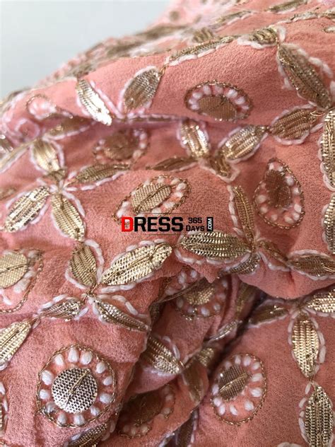 Peach Gota Patti Chikankari Lehenga Skirt(Only Skirt) – Dress365days