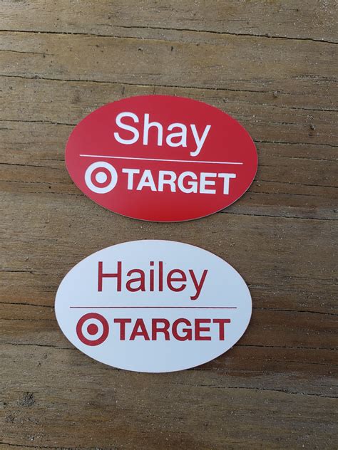 Target Name Tags, Office Name Badges, Employee Name Tags