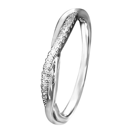 Peora American Diamond Studded Silver Plated Finger Ring Fashion Wear ...