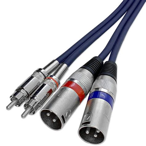 Seismic Audio - SA-2RAXRM10 - Heavy Duty 10 Foot Dual XLR to RCA Patch ...