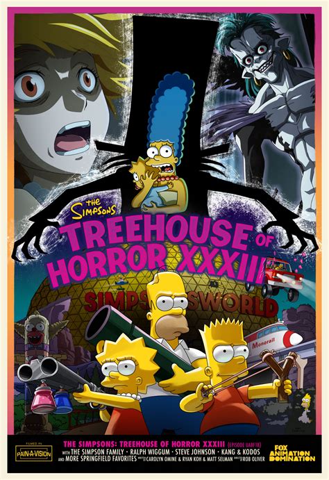 The Simpsons – “Treehouse of Horror XXXIII” Images Tease ‘Death Note ...