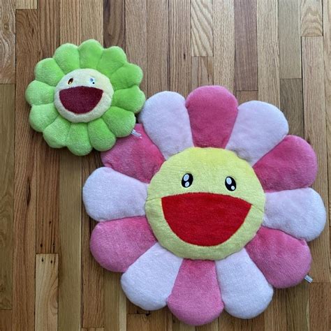 green Takashi Murakami pillows. Pink is 60 cm Green... | Depop