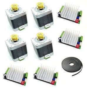 INVENTO 4Pcs Nema 17 5 Kg-cm Bipolar Stepper Motor with inbuilt 20 ...