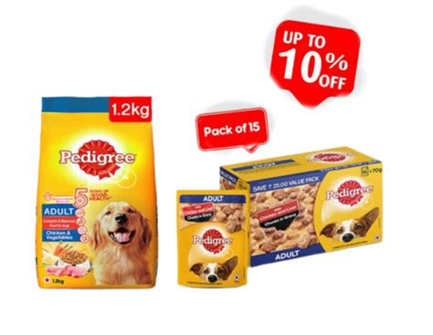 Pedigree Adult Chicken and Vegetables 1.2Kg + Pedigree Adult Chicken ...