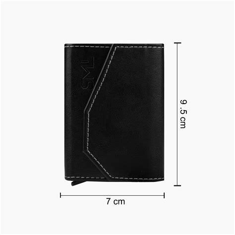 Vintage RFID Protected Wallet Card Holder - Black