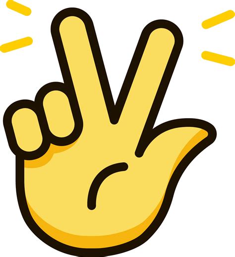 peace hand sign icon emoji sticker 29341953 Vector Art at Vecteezy