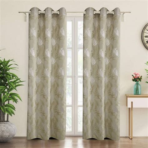 Buy Sketch Eden Set of 2 Jacquard Light Filtering Door Curtains from ...