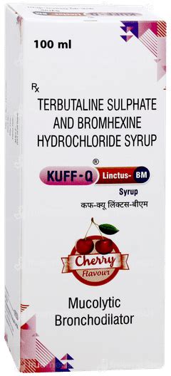 Kuff Q Linctus Bm Syrup 100 Ml - Uses, Side Effects, Dosage, Price ...