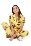 Designer Mart Women's Cotton Floral Printed Night Suit Set of Shirt ...
