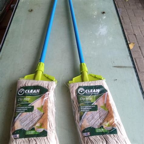 Jual Alat Pel Lantai Jepit/Kain Pel Jepit+Gagang/MOP PEL JEPIT COTTON ...