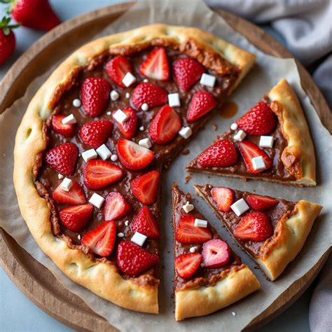 Chocolate Strawberry Pizza