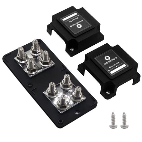 Buy AMOMD 400A Bus Bar Heavy Duty Power Distribution Block UP to DC 48V ...