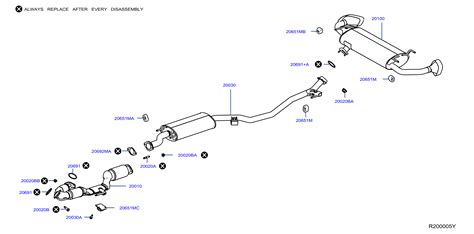 1989 Nissan Exhaust Muffler - 20100-5AA2A - Genuine Nissan Part