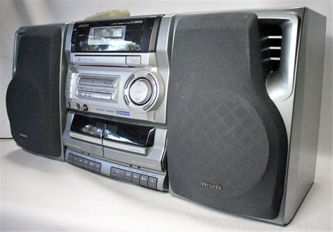 Vintage Boombox Aiwa CD Dual Cassette Tape Deck Player - Etsy