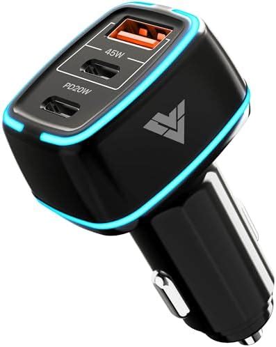 DR VAKU® XENOVOLT 65W Car Charger Fast Charging Triple Port Dual 2X ...