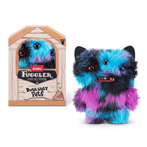 Zuru Fuggler Butt Ugly Pets Reek-O Black Cat Blue Funny Ugly Monster ...