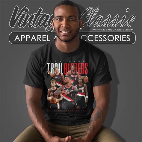 Portland Trail Blazers Shirt All Time Starting Five 2023 ...