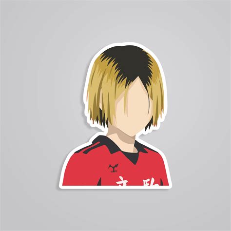 Kenma in Nekoma Red Anime Stickers
