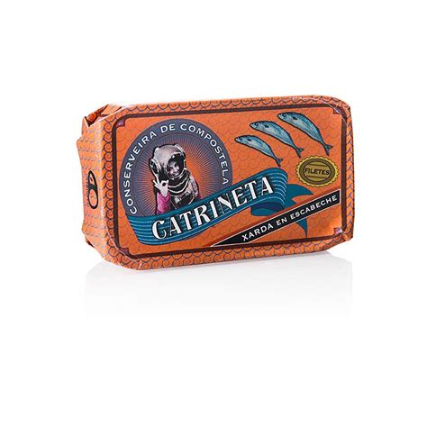 Filetes de cavala (xarda en escabeche), inteiros, ao molho escabeche ...