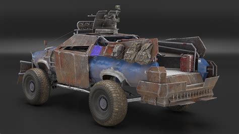 Post Apocalyptic Car Rigged 3D | 3D Molier International