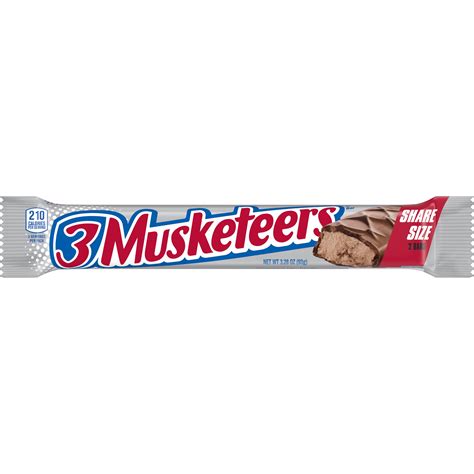 3 Musketeers Milk Chocolate Candy Bar, Sharing Size - 3.28 oz - Walmart.com