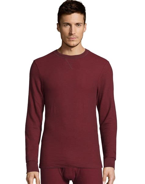 Hanes Men Crewneck Long Sleeve thermal underwear tops - Walmart.com