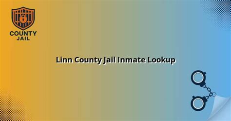 Linn County Jail Inmate Lookup